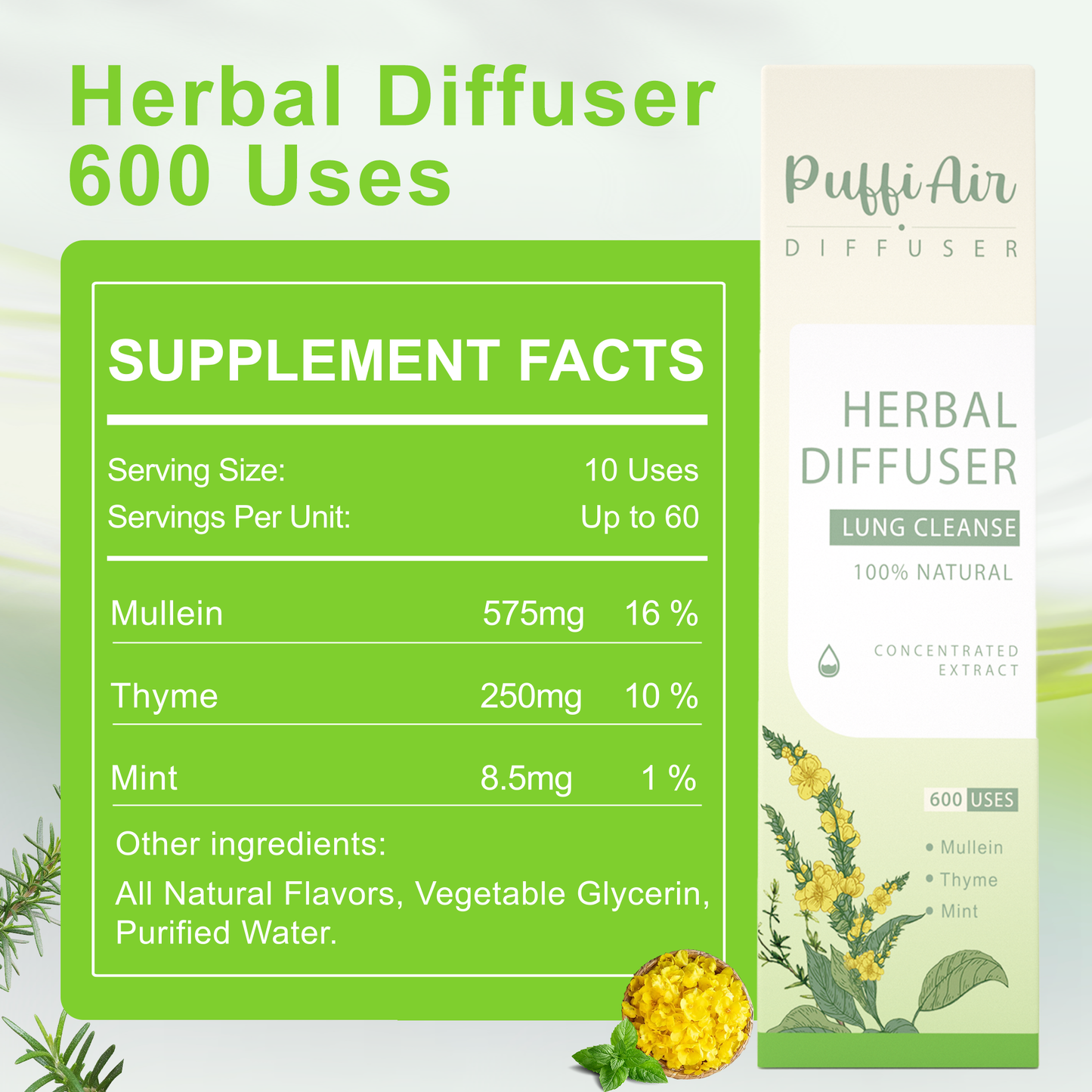 Lung Cleanse Diffuser - 600 Uses